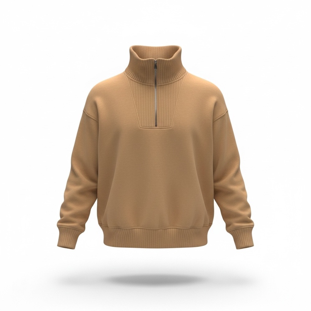 Maurices Oversized Ribbed Quarter Zip Sweater